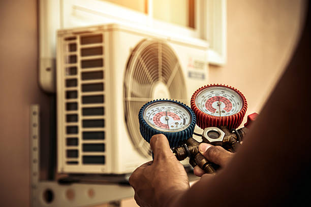 Professional Hvac Installation technician working in Whitman, MA